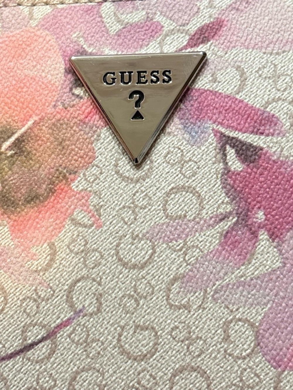 GUESS Floral Logo Crossbody in Pink and Pastel Multicolor - Picture 5 of 5